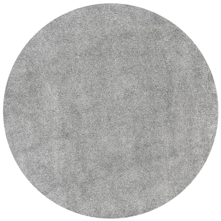 Safavieh 6 ft. 7 in. x 6 ft. 7 in. Royal Shag 100 Round Power-Loomed Rug Silver RYG115G-7R
